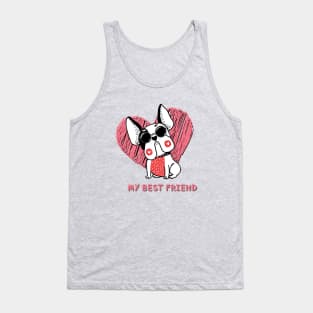 my best friend, cute dog Tank Top